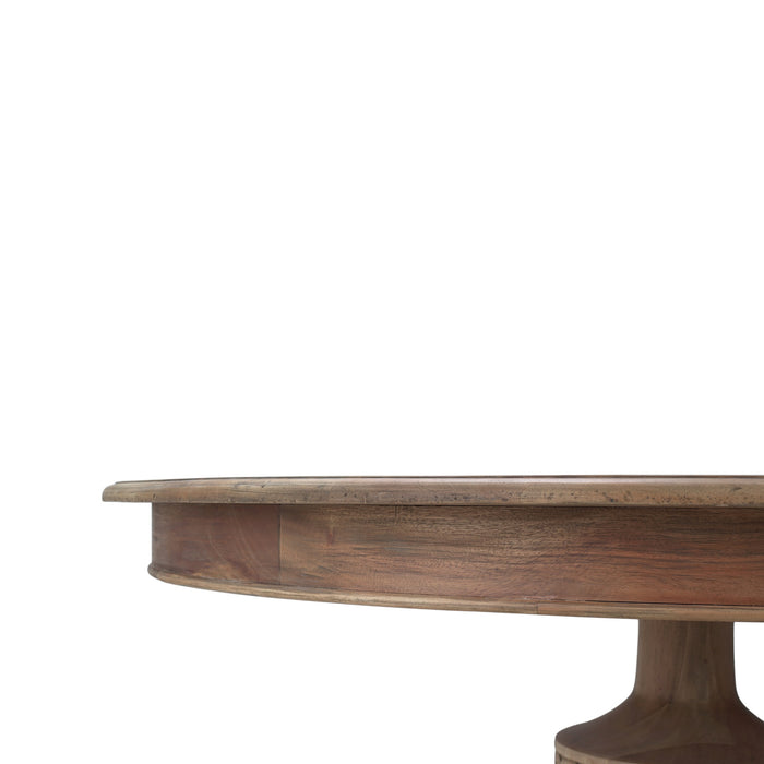 Bramble - Colman Round Dining Table w/ Carved Base - BR-27885
