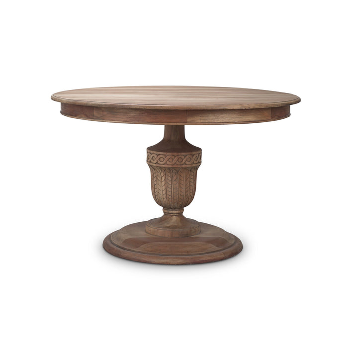 Bramble - Colman Round Dining Table w/ Carved Base - BR-27885 - GreatFurnitureDeal
