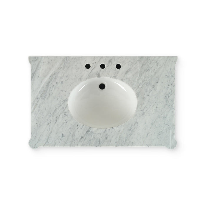 Bramble - Nantes Single Vanity w/ Sink & Marble Top - BR-27906 - GreatFurnitureDeal