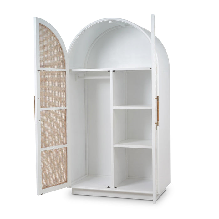 Bramble - Vannes Wardrobe w/ Rattan Door - BR-27910 - GreatFurnitureDeal