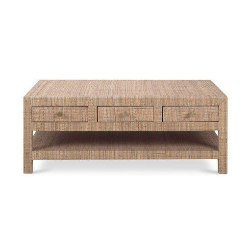 Bramble - Kagu 6 Drawer Coffee Table w/ Rattan - BR-27976 - GreatFurnitureDeal