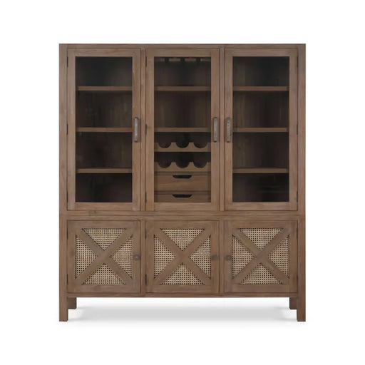 Bramble - Silvia Wine Cabinet in Reclaimed Teak - 85056TSW-RNAT - GreatFurnitureDeal