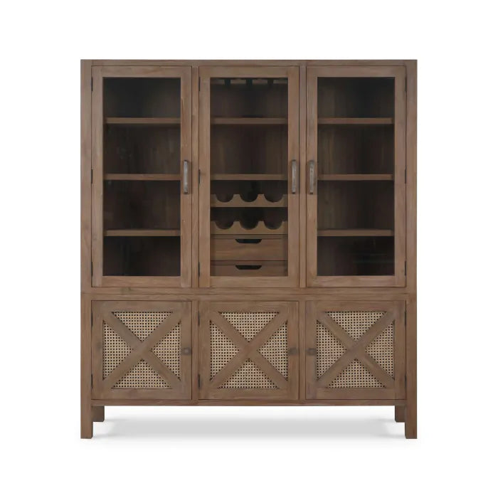 Bramble - Silvia Wine Cabinet in Reclaimed Teak - BR-85056 - GreatFurnitureDeal