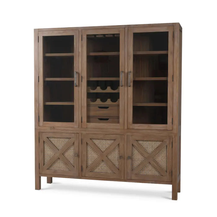 Bramble - Silvia Wine Cabinet in Reclaimed Teak - BR-85056 - GreatFurnitureDeal