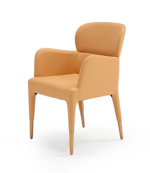 VIG Furniture - Modrest Ogden Modern Peach & Rosegold Dining Armchair - VGCS-ACH-17193 - GreatFurnitureDeal