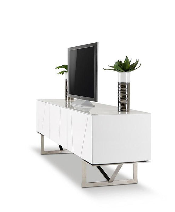VIG Furniture - Rostock Modern White TV Stand - VGWCROSTOCK-WHT - GreatFurnitureDeal