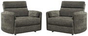 Parker Living - Radius Extra Wide Power Glider Recliner in Krypton (Set of 2) - MRAD#812GP-XL-2-KRY - GreatFurnitureDeal