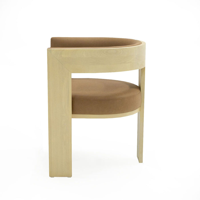 VIG Furniture - Nova Domus Osaka - Modern Natural Ash + Rust Fabric Dining Chair - VGCS-LC-22085 - GreatFurnitureDeal