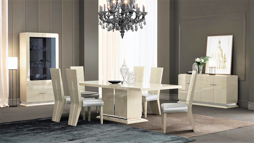 American Eagle Furniture - P108 Light Walnut Finish Dining Table - DT-P108 - GreatFurnitureDeal