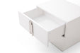VIG Furniture - Modrest Token Modern White Stainless Steel Queen Bedroom Set - VGVCBD815-SET-WHT-Q - GreatFurnitureDeal
