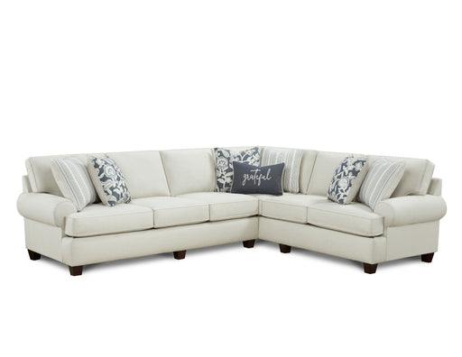 Southern Home Furnishings - Awesome Sectional in Oatmeal - 39-31L, 33R Awesome Oatmeal - GreatFurnitureDeal