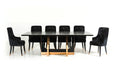 VIG Furniture - A&X Padua Modern Large Black Crocodile & Rosegold Dining Table - VGUNCC835-240 - GreatFurnitureDeal