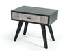 VIG Furniture - Nova Domus Panther Contemporary Grey & Black Nightstand - VGMABR-77-NS - GreatFurnitureDeal