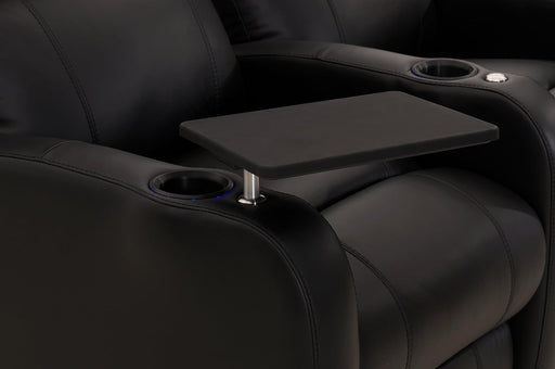 Ashley Furniture, Parker Living, Theater Seat - Replacement Theater Chair Swivel Tray Table - Black (requires grommet) - GreatFurnitureDeal