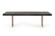 VIG Furniture - Modrest Perret Large Glam Black Ash Brushed Brass Dining Table - VGGMDT-1330D-LRG-BLK-DT - GreatFurnitureDeal