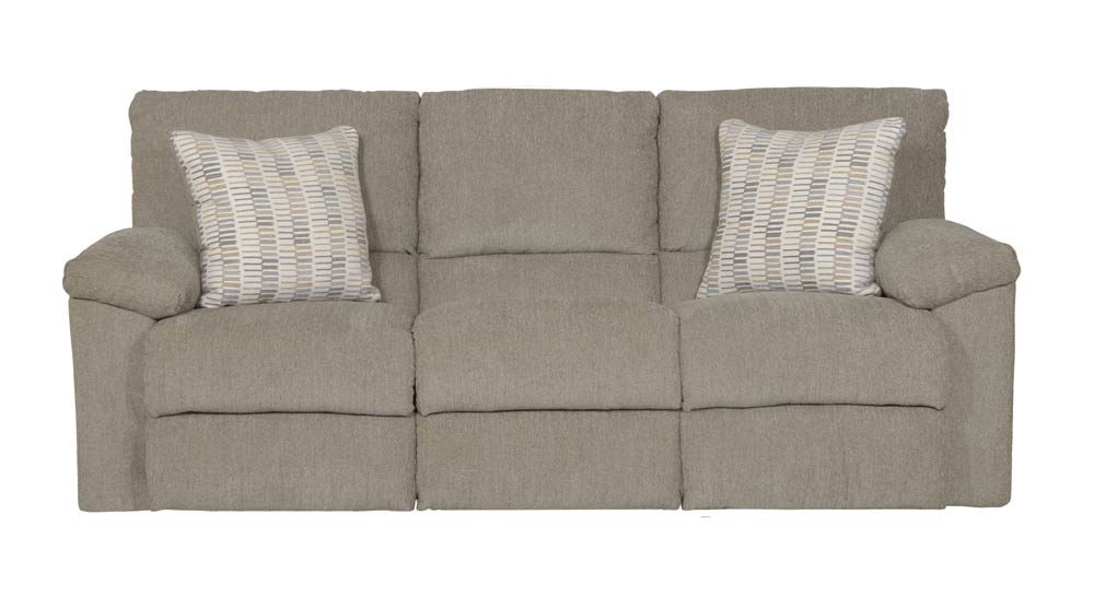 Catnapper - Tyler 3 Piece Power Reclining Living Room Set in Pewter/Barley - 61061-62-4-PEWTER - GreatFurnitureDeal