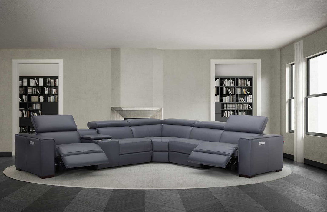 J&M Furniture - Picasso 6Pc Motion Sectional In Blue Grey - 18865-BG - GreatFurnitureDeal