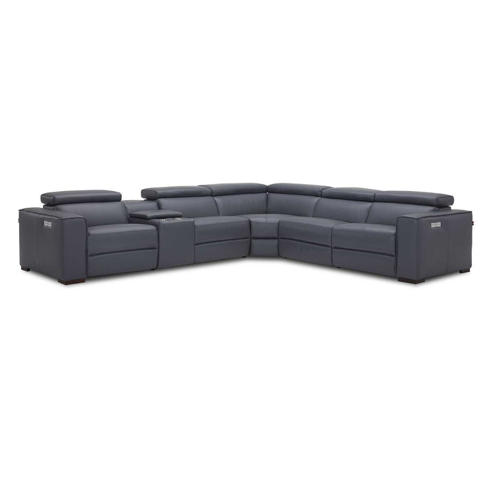 J&M Furniture - Picasso 6Pc Motion Sectional In Blue Grey - 18865-BG