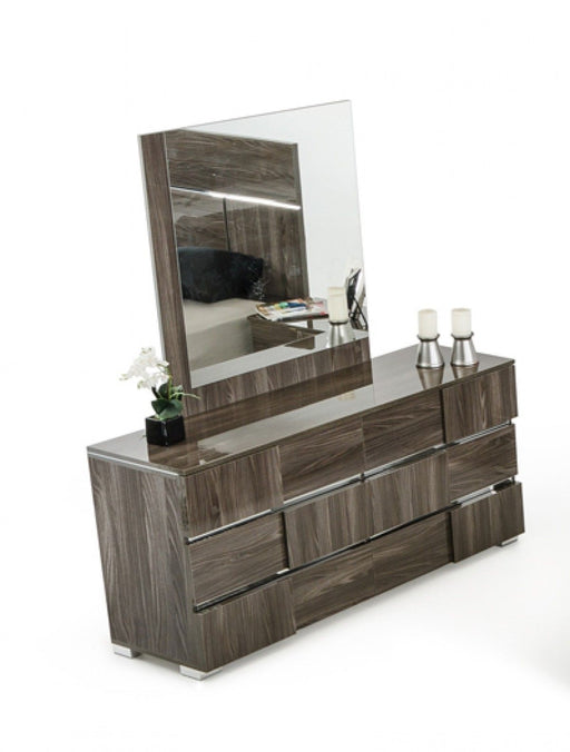 VIG Furniture - Modrest Picasso Italian Modern Grey Lacquer Mirror - VGACPICASSO-MIR-GRY - GreatFurnitureDeal