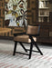 Bramble - Pierre Dining Chair in Batavia Black w/ Upholstered Back w/ Thames French Yellow Performance Fabric -Set of 2- 28986BBASF246---- - GreatFurnitureDeal