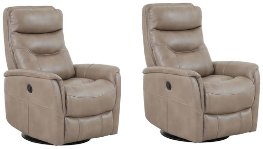 Parker Living - Gemini Power Swivel Glider Recliner in Linen (Set of 2) - MGEM#812GSPB-2-LIN - GreatFurnitureDeal