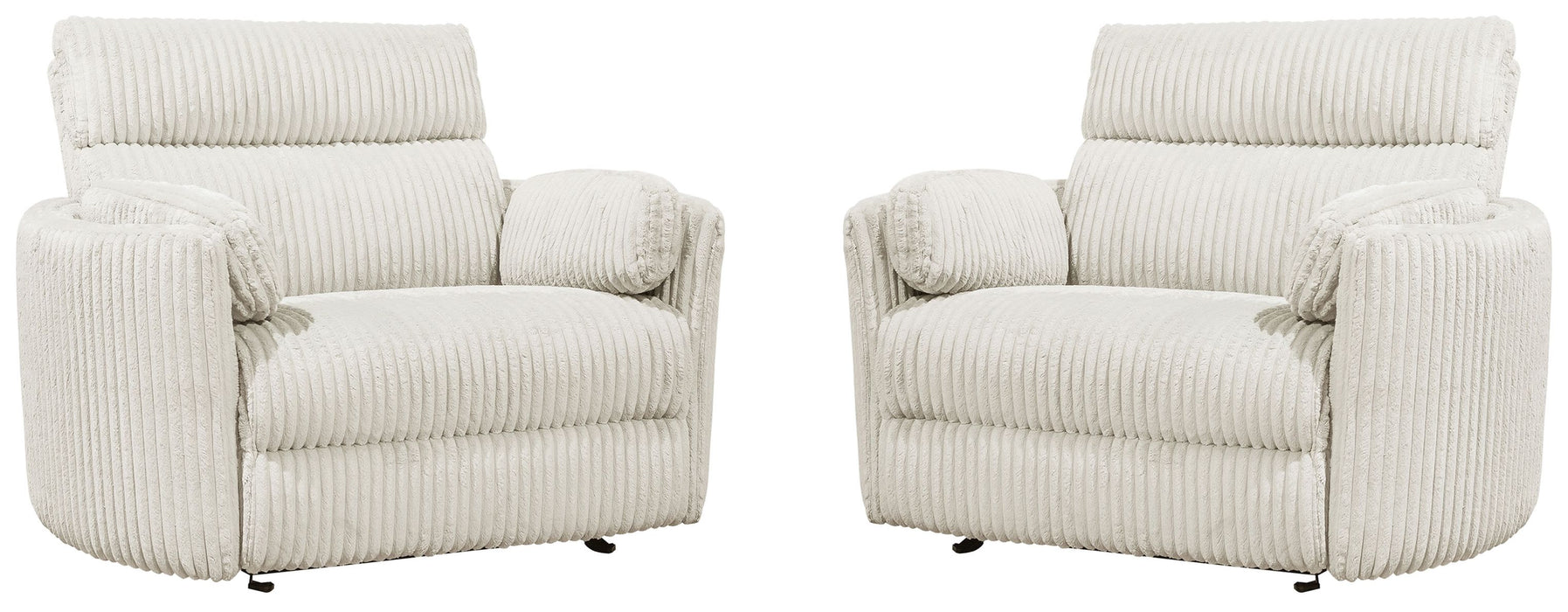 Parker Living - Radius Extra Wide Power Glider Recliner in Mega Ivory (Set of 2) - Perfect Nursery Chair - MRAD#812GP-XL-2-MGIV - GreatFurnitureDeal