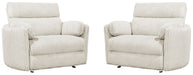 Parker Living - Radius Extra Wide Power Glider Recliner in Mega Ivory (Set of 2) - Perfect Nursery Chair - MRAD#812GP-XL-2-MGIV - GreatFurnitureDeal