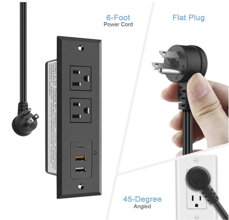 Replacement Power Strip for Sofa & Loveseat Consoles - USB, USB C and Power Outlet - GreatFurnitureDeal