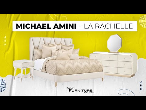 AICO Furniture - La Rachelle 3 Piece Queen Bedroom Set in Medium Champagne - 9034000QN-136-3SET - GreatFurnitureDeal