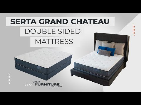 Serta Mattress - Grand Chateau Plush Double Sided 15.25 "Queen Mattress Set - Grand Chateau II Plush - 15.25"-QUEEN-SET - GreatFurnitureDeal