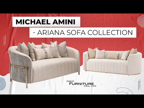 AICO Furniture - Ariana Cocktail Table Gold - LFR-ARNA201-806 - GreatFurnitureDeal