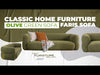 Classic Home Furniture - Faris Upholstered Sofa Dark Olive - 6104SF14 - GreatFurnitureDeal