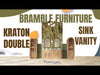 Bramble - Kraton Oval Double Vanity w/o Sink & Marble top - BR-68422 - GreatFurnitureDeal