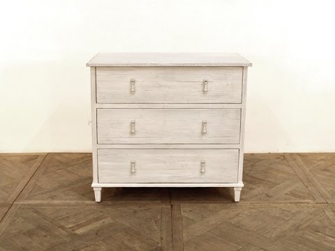 GJ Styles - Three Drawer Chest In Antique White - AH79 - GreatFurnitureDeal