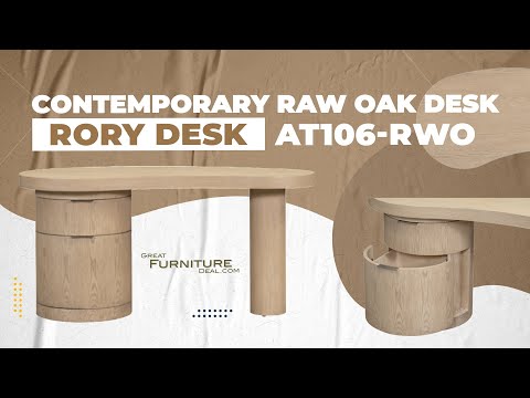Rory Desk in Raw Oak - AT106-RWO - GreatFurnitureDeal
