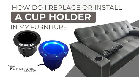 Raffel System CHB R2ULBL 01 Theater Cup Holder With USB For Recliner Raffel System CHB R2ULBL 01 Theater Cup Holder With USB For Recliner