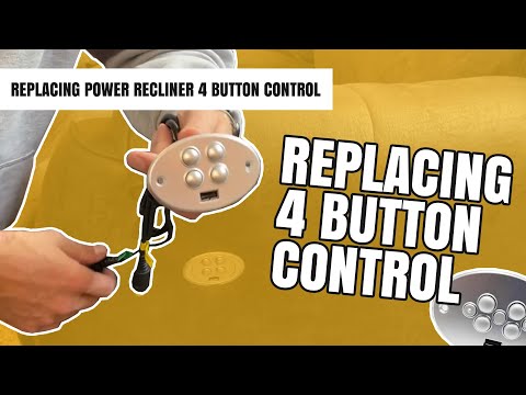 Ashley Furniture - Flexsteel - Standard 5 Button - Power Headrest & Power Recline Replacement Button Control with USB - KDH166-003 - GreatFurnitureDeal