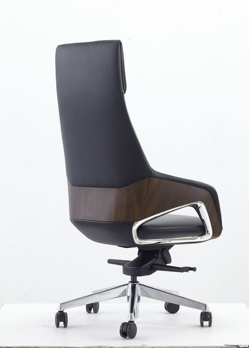VIG Furniture - Modrest - Prost Modern Black High Back Executive Office Chair - VGFU-FK005-A-BLK-OFF-CH
