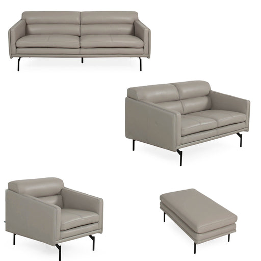 Moroni - McCoy 4 Piece Living Room Set in Light Gray - 44203BS1383-4SET - GreatFurnitureDeal