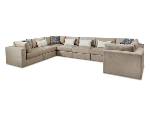 Southern Home Furnishings - Midna Sectional in Oatmeal - 5008 15 19KP 15 19KP 19KP 19KP 15 15 Midna Oatmeal - GreatFurnitureDeal