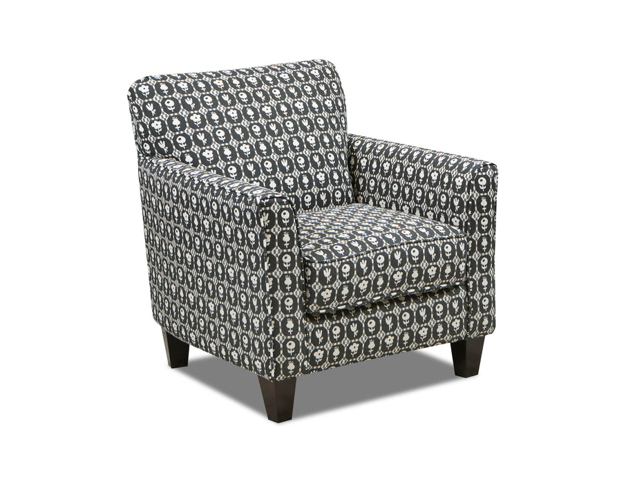 Southern Home Furnishings - Hollyhock Accent Chair in Multi - 25-02 Hollyhock Carbon - GreatFurnitureDeal