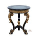European Furniture - Raffaello Side Table in Black & Antique Dark Gold Leaf - 41024-ET - GreatFurnitureDeal