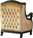 European Furniture - Raffaello Luxury Chair in Black & Antique Dark Gold Leaf - 41024-C - GreatFurnitureDeal