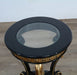 European Furniture - Raffaello Side Table in Black & Antique Dark Gold Leaf - 41024-ET - GreatFurnitureDeal
