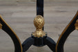 European Furniture - Raffaello Side Table in Black & Antique Dark Gold Leaf - 41024-ET - GreatFurnitureDeal