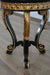 European Furniture - Raffaello Side Table in Black & Antique Dark Gold Leaf - 41024-ET - GreatFurnitureDeal