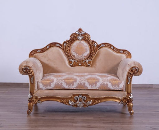 European Furniture - Raffaello Loveseat in Beige Gold - 41026-L - GreatFurnitureDeal