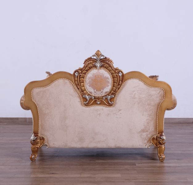 European Furniture - Raffaello Loveseat in Beige Gold - 41026-L - GreatFurnitureDeal