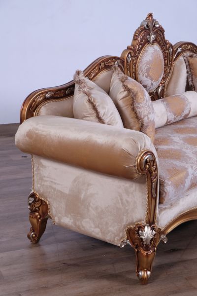 European Furniture - Raffaello Sofa in Beige & Gold - 41026-S - GreatFurnitureDeal