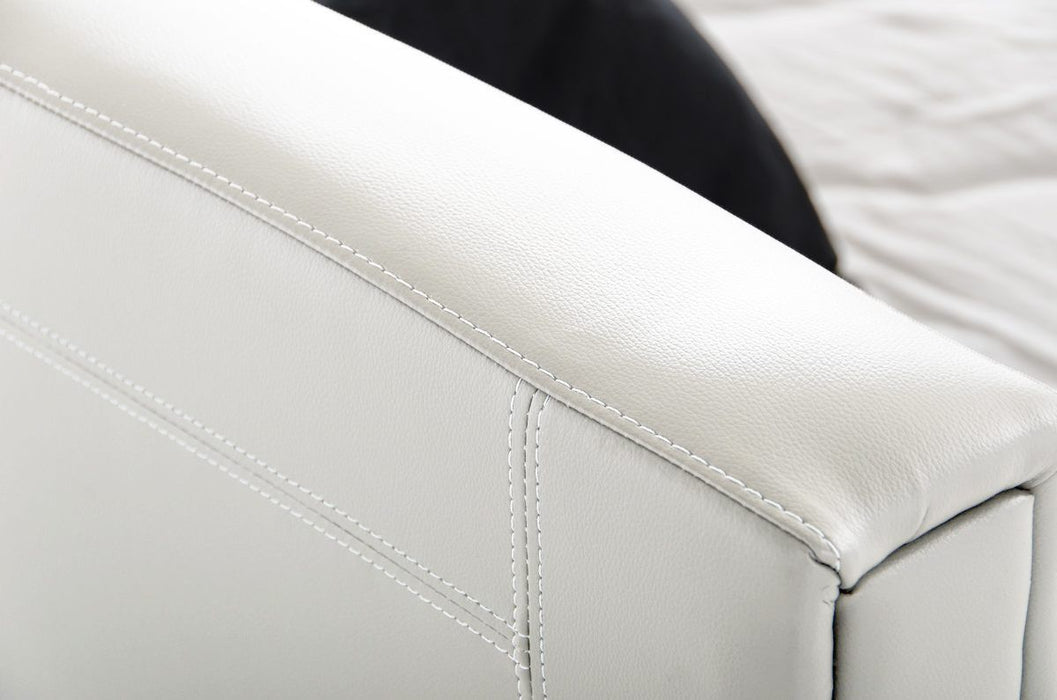 VIG Furniture - Modrest Ramona Modern White Leatherette Eastern King Bed - VGJY-4016-WHT-BED-EK - GreatFurnitureDeal